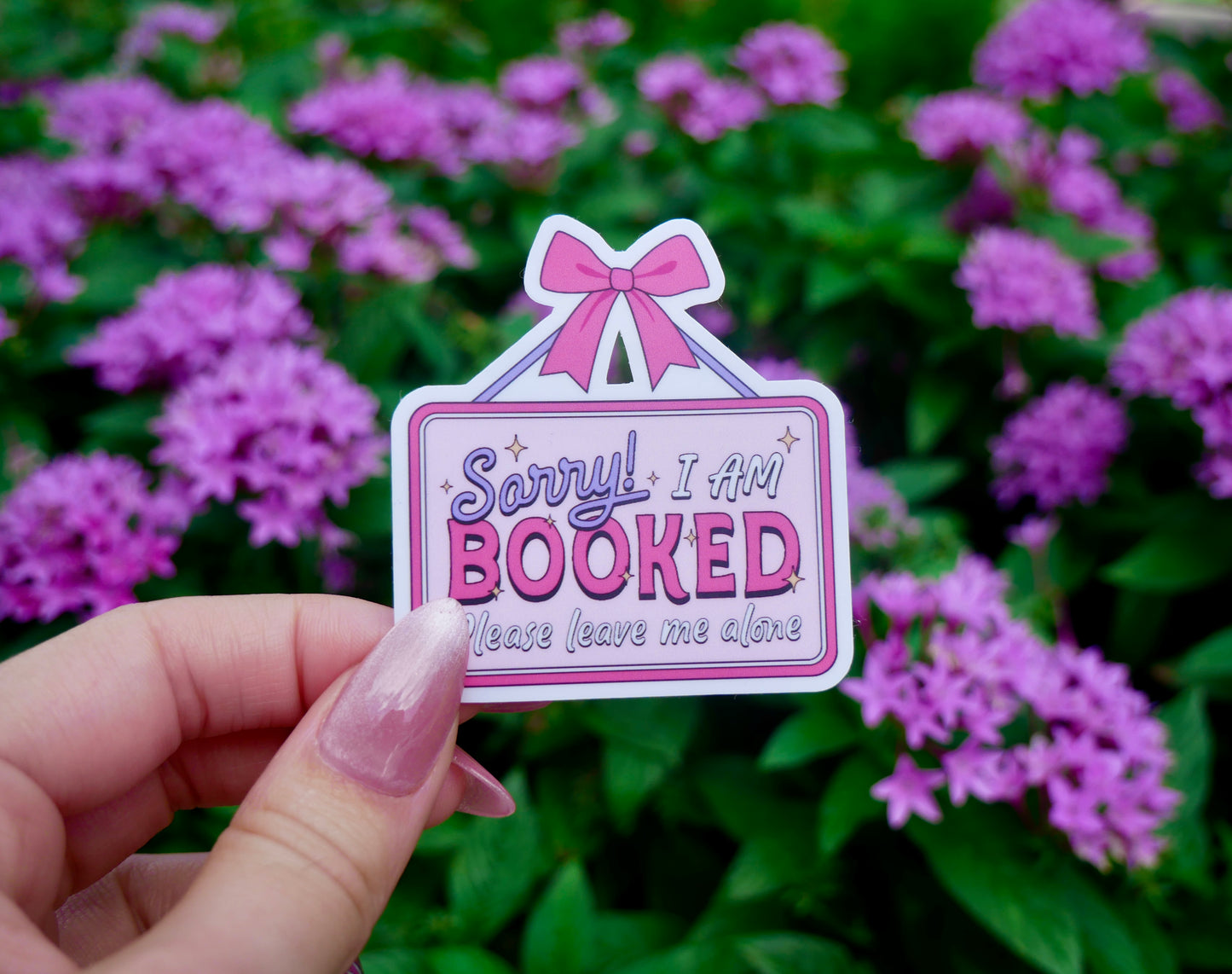Sorry I’m Booked Sticker l Bookish Merch
