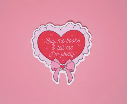 Romance Bookish Sticker Pack - Set of 4 Matte or Sparkly Stickers for Readers