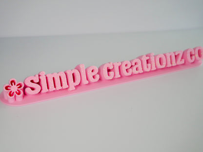 Custom 3D Printed Business Nameplate