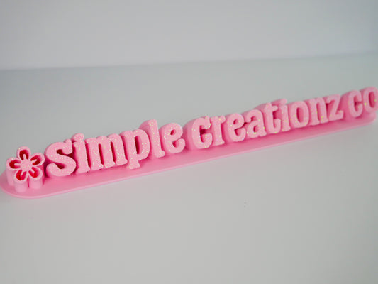 Custom 3D Printed Business Nameplate
