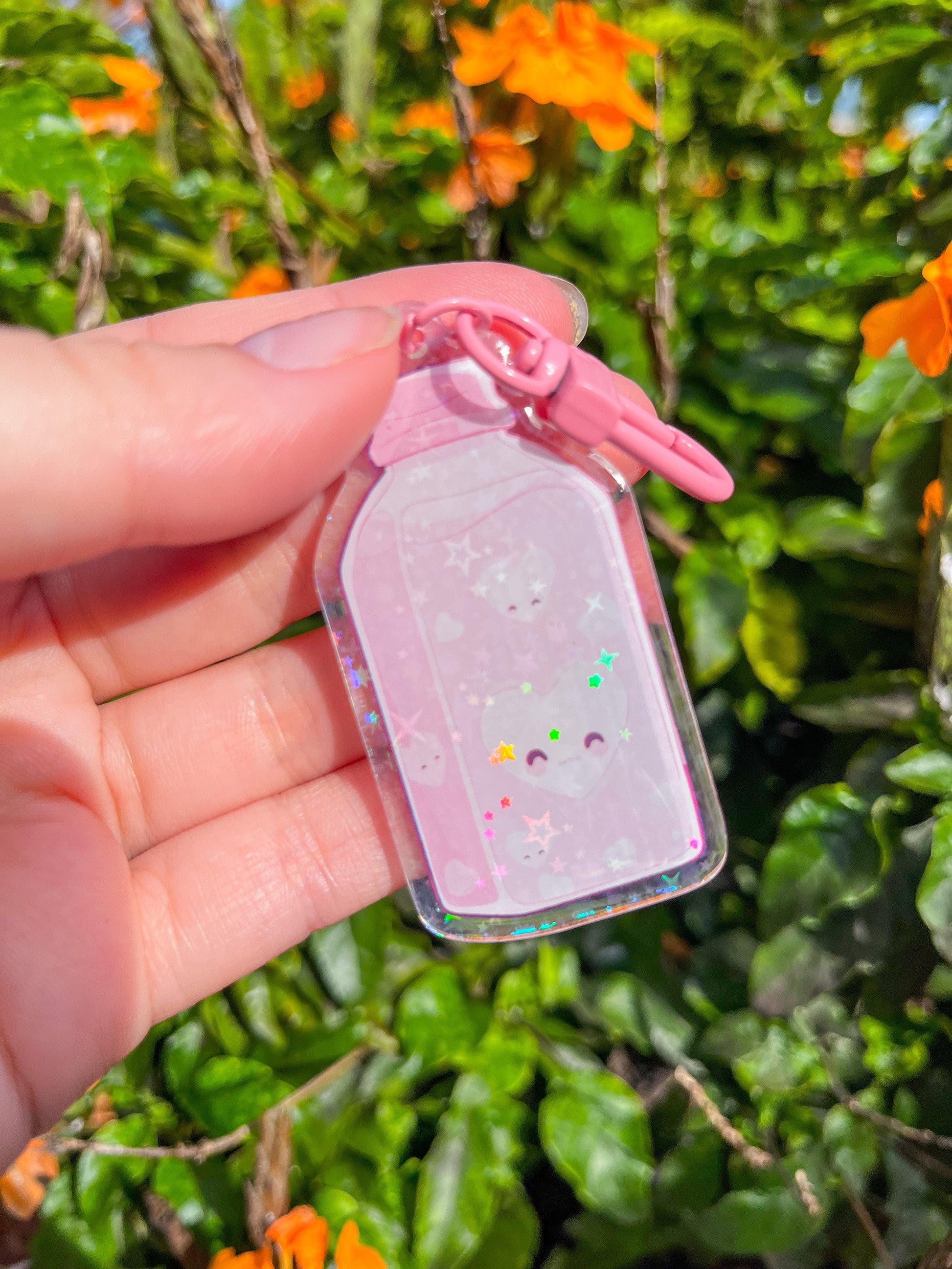 Drink Keychain l Epoxy Keychain l Holographic Keychain l Boba Gift l Bubble Tea Keychain l Boba Lover Gift l Boba Keychain l Liquid Keychain - SimpleCreationzCo