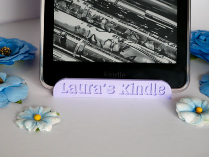 Personalized 3D Printed Kindle Stand